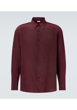 Saint Laurent Cassandre silk crepe de chine shirt