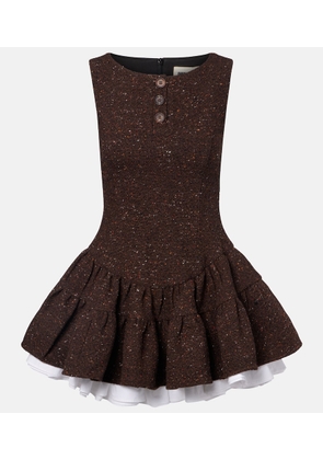 Shushu/Tong Knitted wool-blend minidress