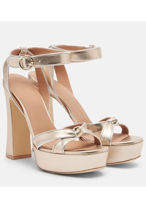 Malone Souliers Rudi 130 leather platform sandals