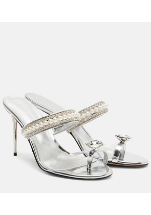 Mach & Mach Diamond Of Elizabeth 95 leather mules