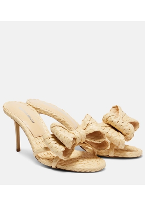 Mach & Mach Le Cadeau 85 raffia mules