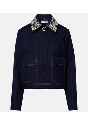 Veronica Beard Barrington embellished denim jacket