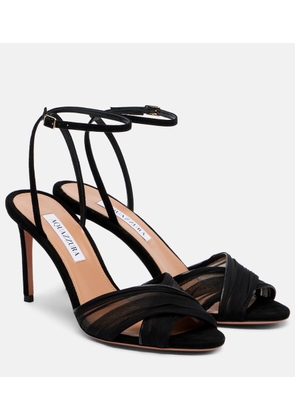 Aquazzura Voile 85 leather slingback sandals