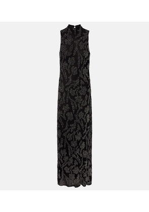 Veronica Beard Sylven beaded georgette maxi dress