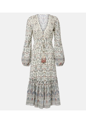 Veronica Beard Vani paisley ruffled midi dress