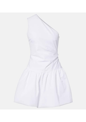 Patou Gathered faille minidress