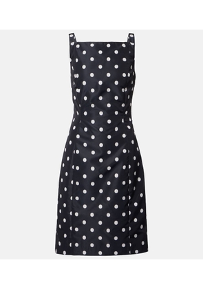 Patou Polka-dot faille minidress