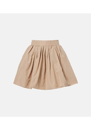 Patou Gathered faille miniskirt