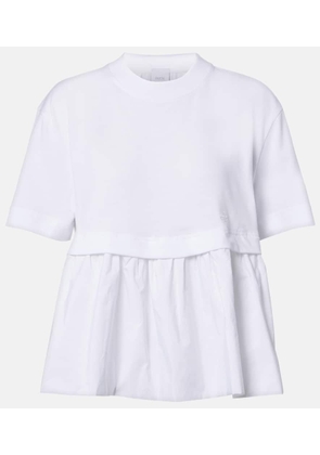 Patou Cotton jersey and faille T-shirt