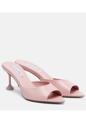 Aquazzura Bisous 65 leather mules