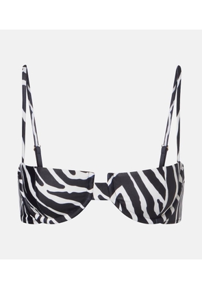 Same Zebra-print bikini top