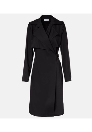 Burberry Belted wool wrap dress