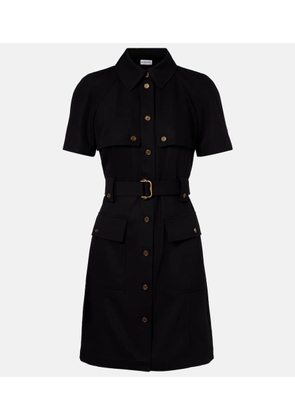 Burberry Belted wool shirt dress