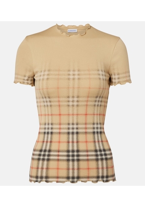 Burberry Burberry Check cotton top