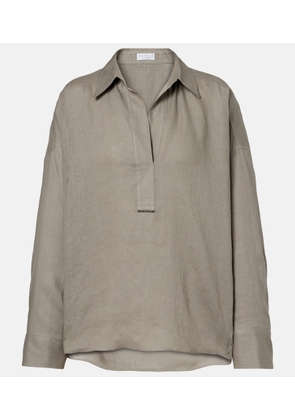 Brunello Cucinelli Oversized linen shirt