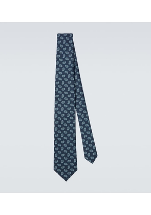 Brioni Paisley silk jacquard tie