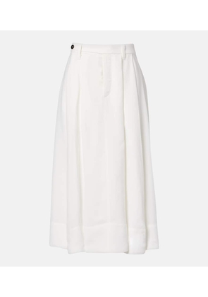 Brunello Cucinelli Mid-rise midi skirt