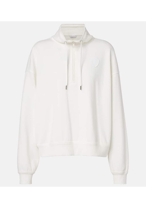 Brunello Cucinelli Cotton-blend zip-up sweatshirt