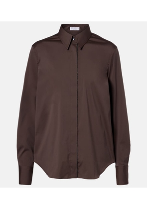 Brunello Cucinelli Monili cotton-blend top