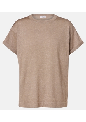 Brunello Cucinelli Cashmere and silk-blend T-shirt