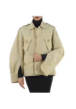 Petar Petrov Ladies Sand Cotton-Linen Mue Jacket
