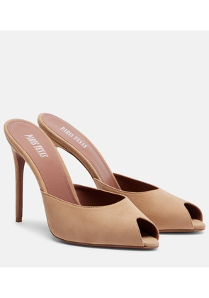 Paris Texas Vera 105 suede mules