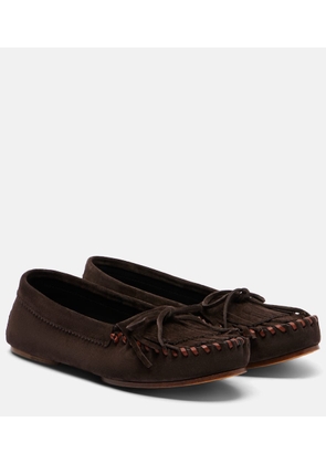 Paris Texas Indiana tasseled suede loafers