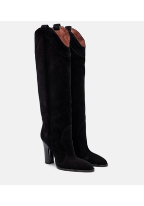 Paris Texas Lavinia suede knee-high boots