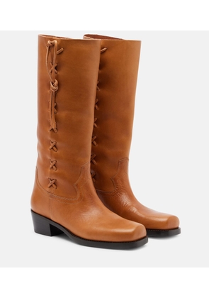 Paris Texas Roxanne leather knee-high boots