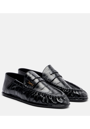 Saint Laurent Patent leather penny loafers