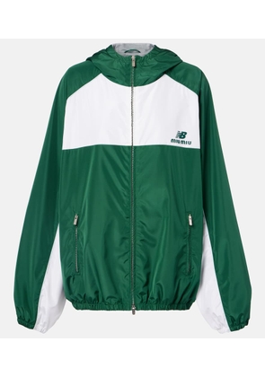 Miu Miu x New Balance colorblocked poplin jacket