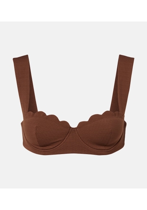 Marysia North scalloped bikini top