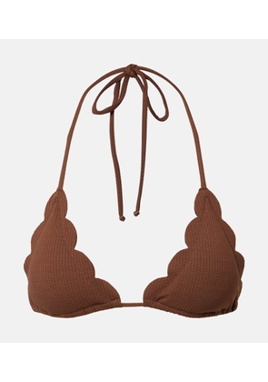 Marysia Broadway scalloped bikini top