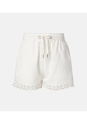 Marysia Bellini leopard-print cotton-blend shorts