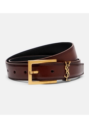 Saint Laurent Cassandre leather belt