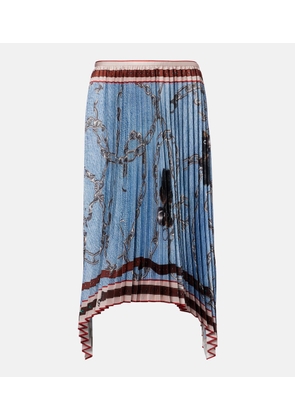 Acne Studios Pleated printed midi skirt