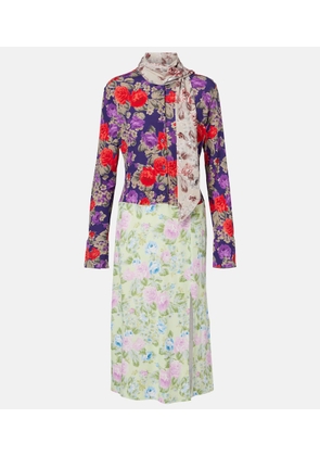 Acne Studios Dalmati floral midi dress
