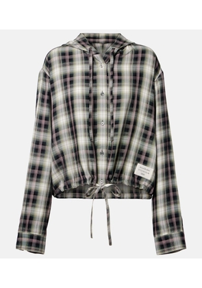Acne Studios Sip checked cropped overshirt
