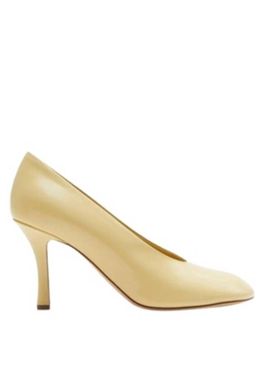Burberry Leather Baby Pumps in Daffodil