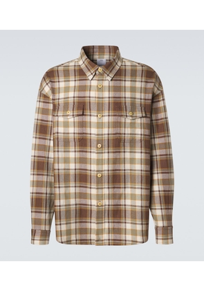 Visvim Lumber plaid wool and linen shirt