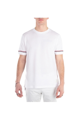Thom Browne Lightweight Striped Cuff Cotton T-Shirt