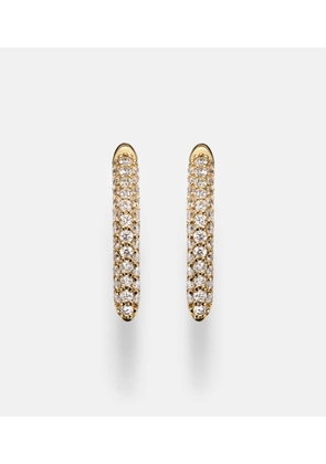 Sydney Evan 14kt gold (585/1000) hoop earrings with diamonds