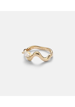 Shay Jewelry Wave 18kt gold (750/1000) ring with diamond