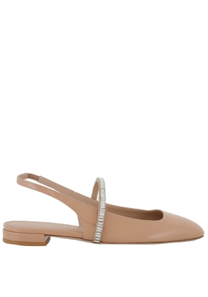 Stuart Weitzman Stefanie Patent Slngback Ballet Flats