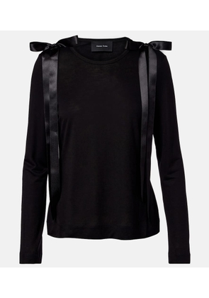 Simone Rocha Bow-detail jersey top