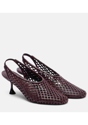 Proenza Schouler Tee 60 perforated leather slingback pumps