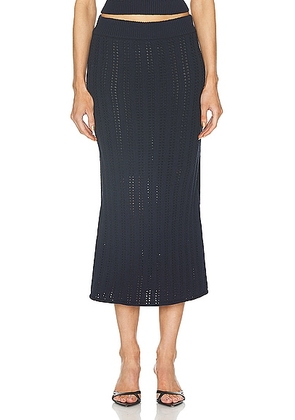 A.L.C. Aurora Skirt in Navy - Navy. Size L (also in ).