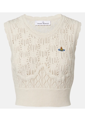 Vivienne Westwood Ella cropped cotton sweater vest