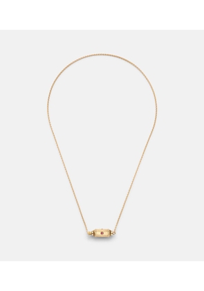 Marie Lichtenberg Coco Micro 18kt gold necklace with rubies