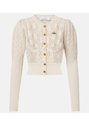 Vivienne Westwood Ella pointelle cotton cardigan
